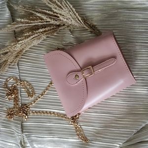 PINK, STRAP PURSE
